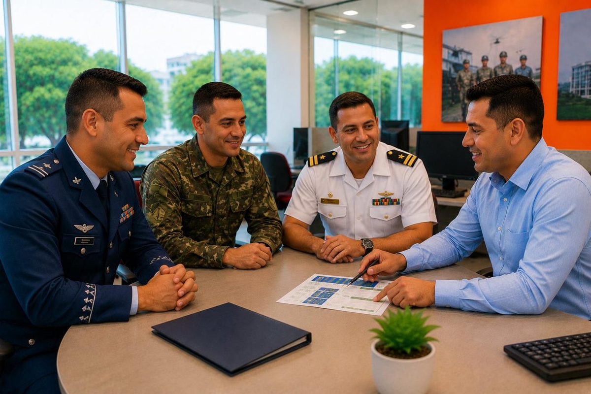 Militares das Forças Armadas atendidos na Din Din Cred
