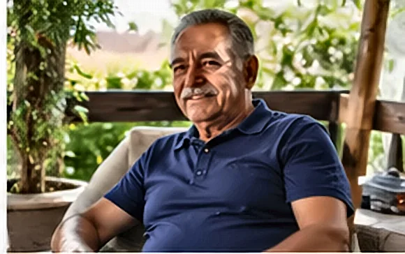 Simulação de Consignado INSS: Quanto Posso Pegar Por Valor de Benefício Aposentado do INSS sorridente e tranquilo — Simulação de Consignado INSS: Quanto Posso Pegar Por Valor de Benefício
