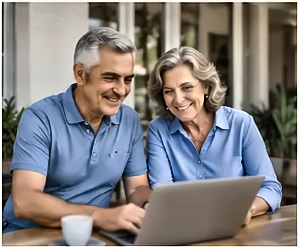 Consignado INSS e Previdência Complementar (PGBL/VGBL): Como Integrar Casal de idosos aposentados passeando no parque — Consignado INSS e Previdência Complementar (PGBL/VGBL): Como Integrar