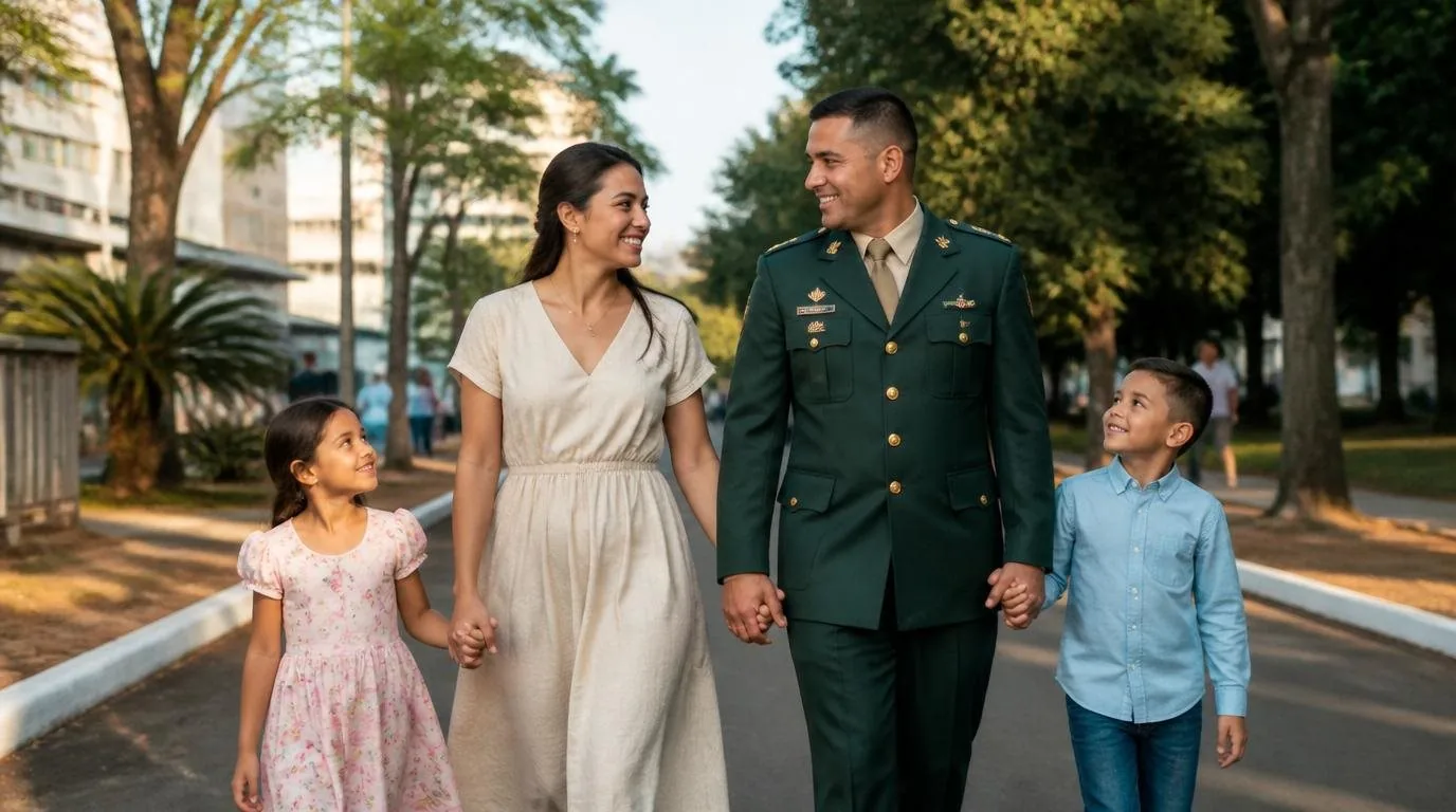 Refinanciamento de Consignado Militar: Como Liberar Mais Dinheiro Sem Comprometer Sua Renda Militar das Forças Armadas em momento especial com a família — Refinanciamento de consignado militar