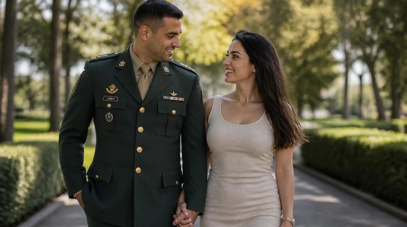 Refinanciamento de Consignado Para Militares da FAB Militar das Forças Armadas em momento especial com a família — Refinanciamento de Consignado Para Militares da FAB