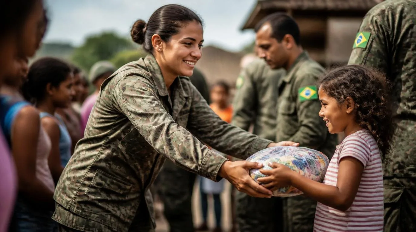 Militar das Forças Armadas em momento especial com a família — Consignado Durante Licença Médica na FAB: O Que Acontece