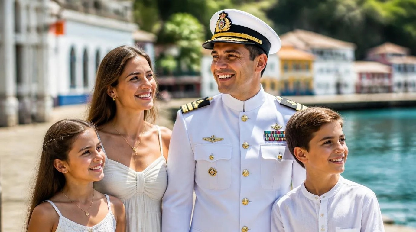 Primeiro Consignado na FAB: Passo a Passo Para Não Errar Militar das Forças Armadas em momento especial com a família — Primeiro Consignado na FAB: Passo a Passo Para Não Errar