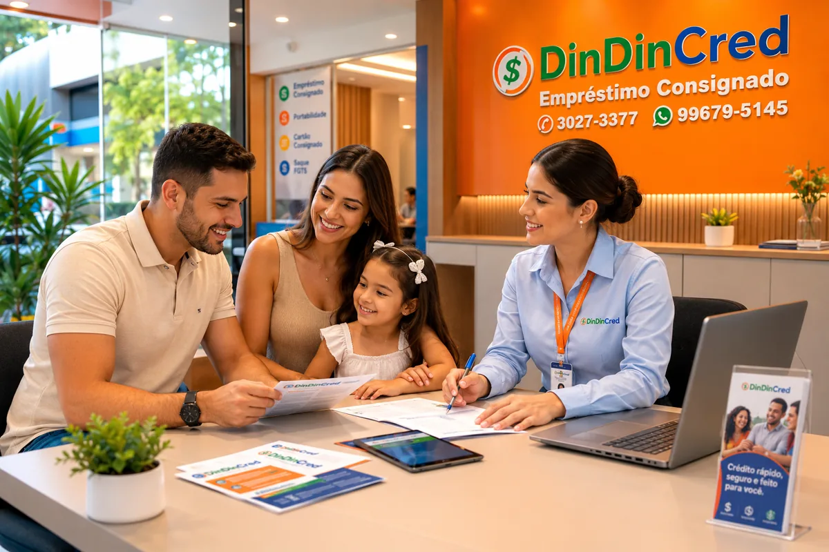 Refinanciamento de Consignado com a Din Din Cred: Quando Faz Sentido e Como Funciona Equipe da Din Din Cred em atendimento humanizado — Refinanciamento de Consignado com a Din Din Cred: Quando Faz Sentido e Como Funciona