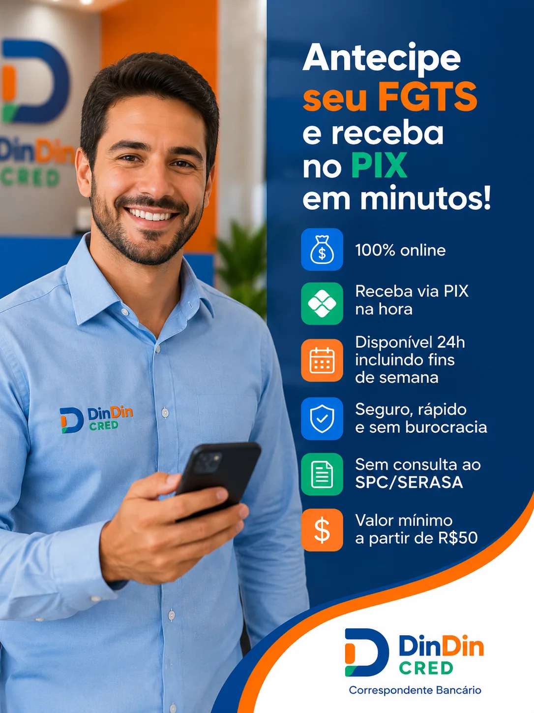 Din Din Cred: Mais de 20 Anos de História, Confiança e Crédito Responsável Equipe da Din Din Cred em atendimento humanizado — Din Din Cred: Mais de 20 Anos de História, Confiança e Crédito Responsável