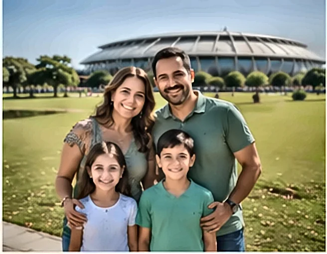 Consignado Para CLT de Empresa Privada: Como Funciona e Por Que É Diferente Família feliz planejando as finanças — Consignado Para CLT de Empresa Privada: Como Funciona e Por Que É Diferente