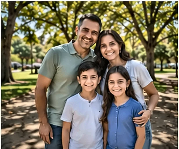FGTS na Aposentadoria: Como Sacar Tudo e Usar Com Inteligência Família feliz planejando as finanças — FGTS na Aposentadoria: Como Sacar Tudo e Usar Com Inteligência