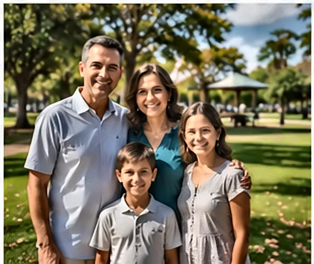 Família reunida em planejamento financeiro — Tenho Nome Sujo: Posso Fazer Antecipação do FGTS?